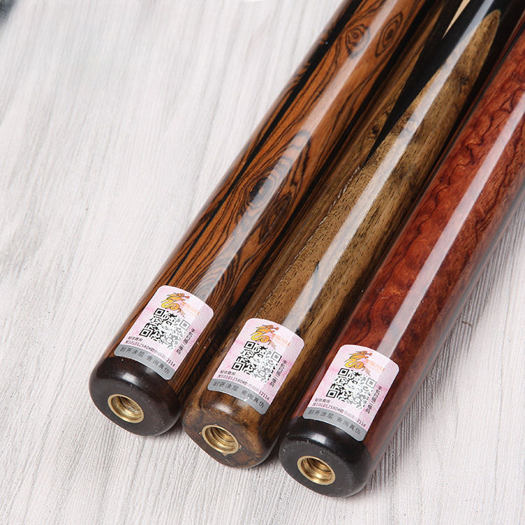 SLP 10mm Luxury One Piece Cue Stick Billiard 4Splices of Red Shadow Wood and Ebony with Extender Snooker Cue