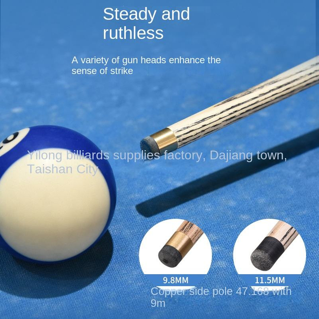 SLP 57inch 2 pieces 3/4 jointed Snooker Stick Purple Heart Wood tacos de billar Snooker Cue